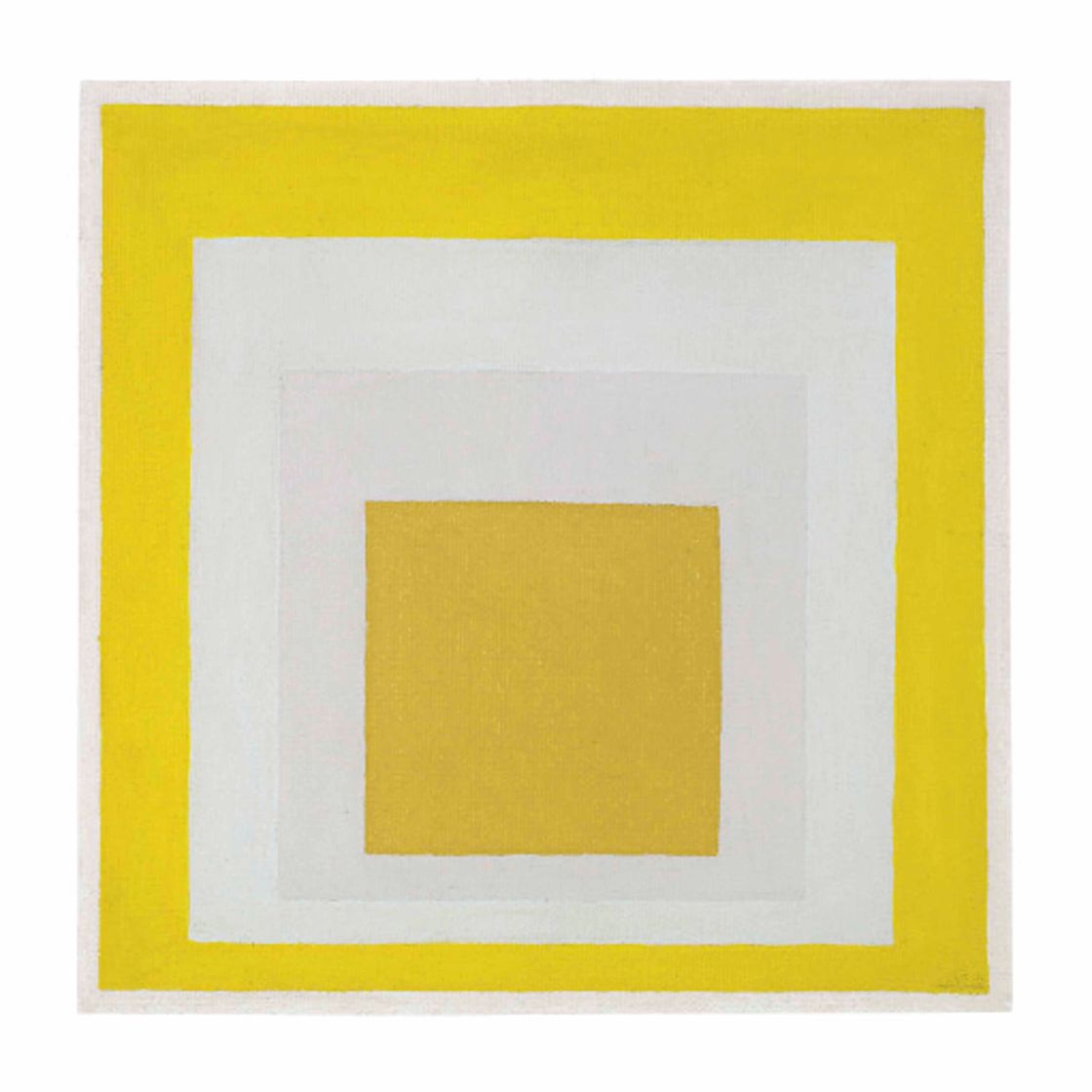 Josef Albers — Этюд в честь Квадрата: два белых между двумя желтыми
