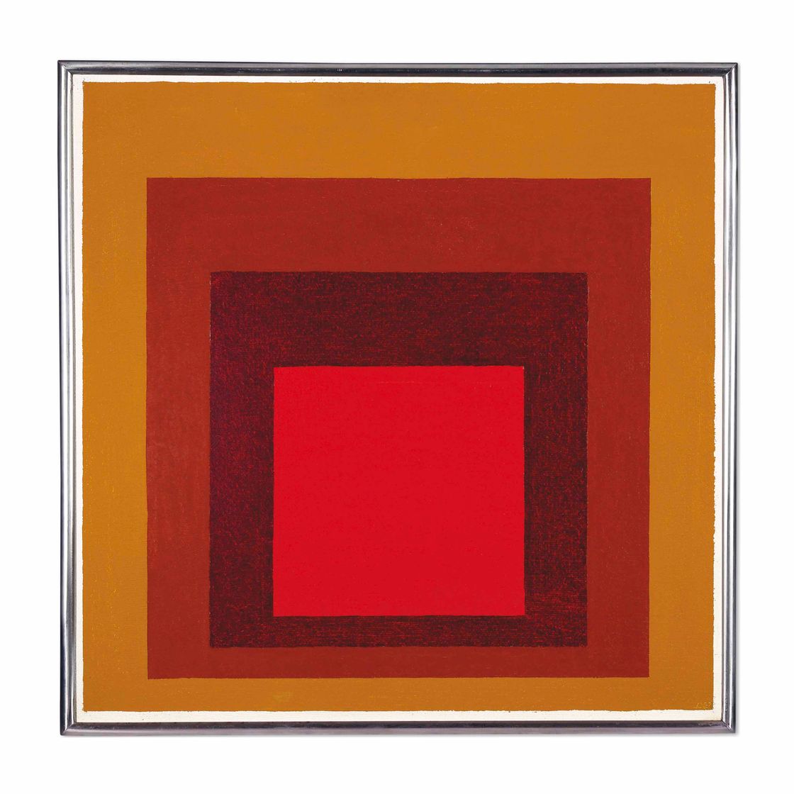 Josef Albers — Этюд в честь Площади: теплые контрасты