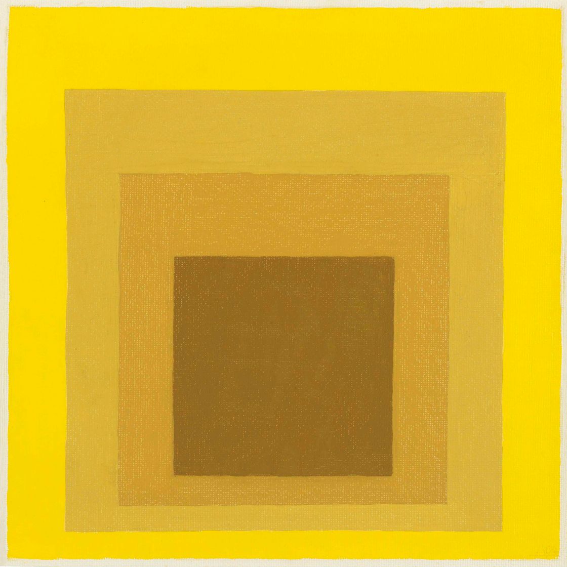 Josef Albers — Исследование, посвященное квадрату: Твердый, мягкий, размягченный край