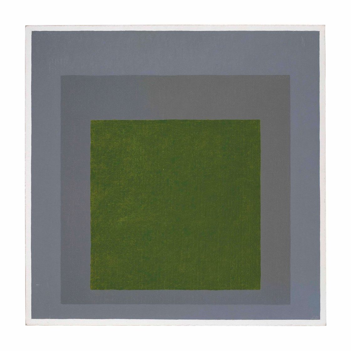 Josef Albers — Этюд в честь Площади: дуэт в 3 цветах