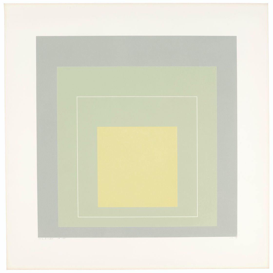 Josef Albers — Квадраты с белыми линиями, серия I, изображение 2