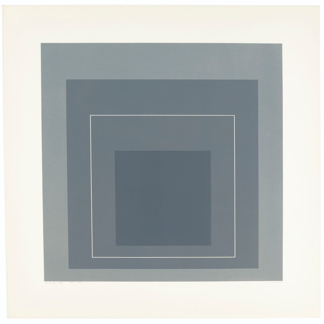 Josef Albers — Квадраты с белыми линиями, серия I, изображение 3