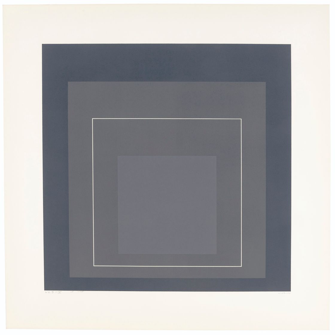 Josef Albers — Квадраты с белыми линиями, серия I, изображение 4