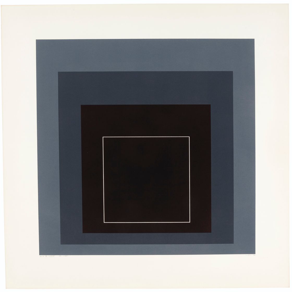 Josef Albers — Квадраты с белыми линиями, серия I, изображение 5