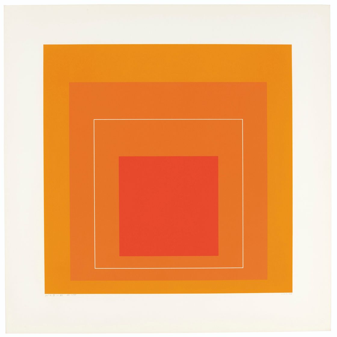 Josef Albers — Квадраты с белыми линиями, серия I, изображение 7