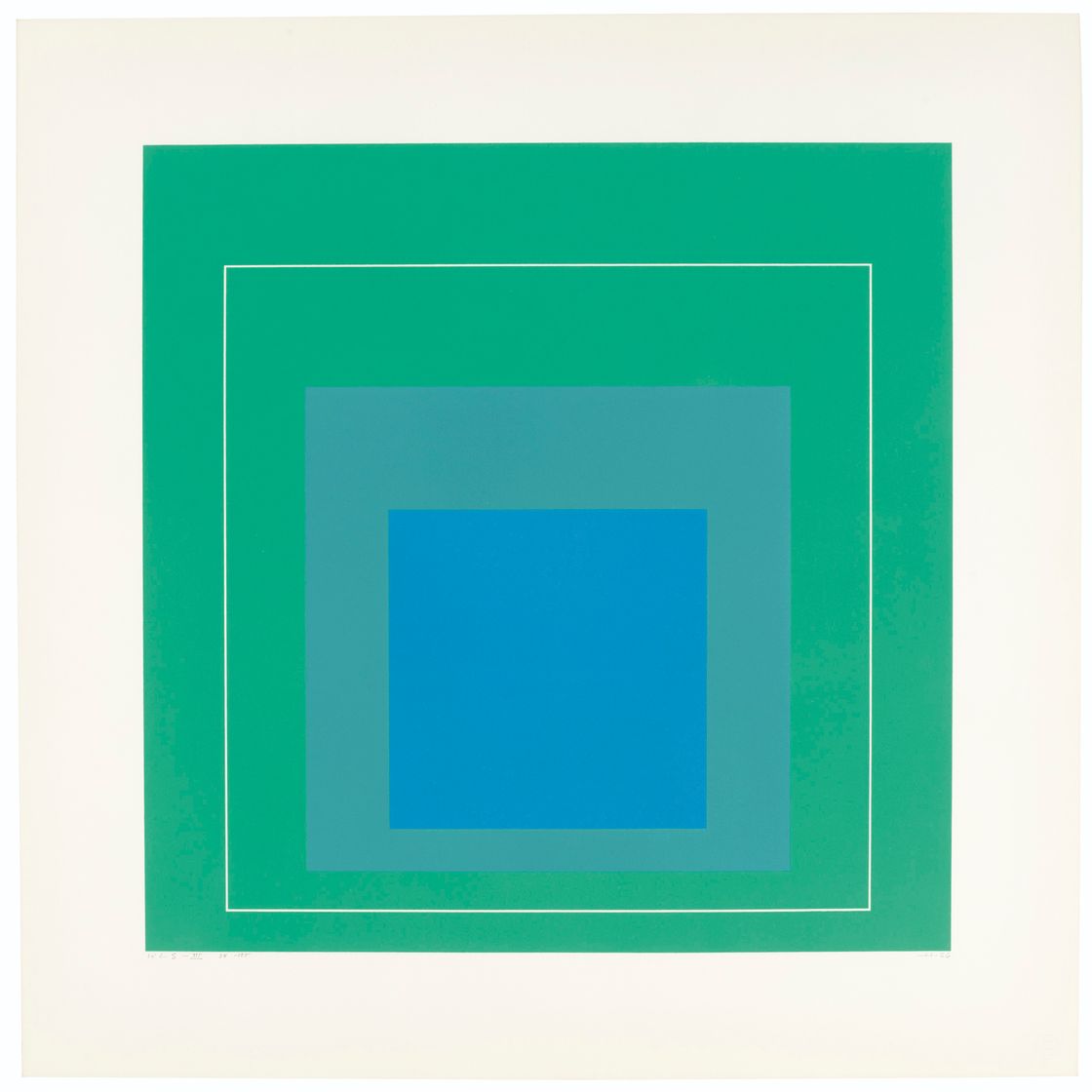 Josef Albers — Квадраты с белыми линиями, серия I, изображение 8