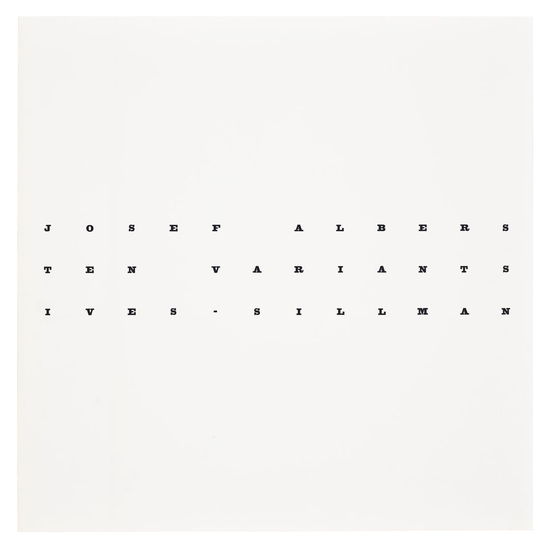 Josef Albers — Десять вариантов, изображение 12