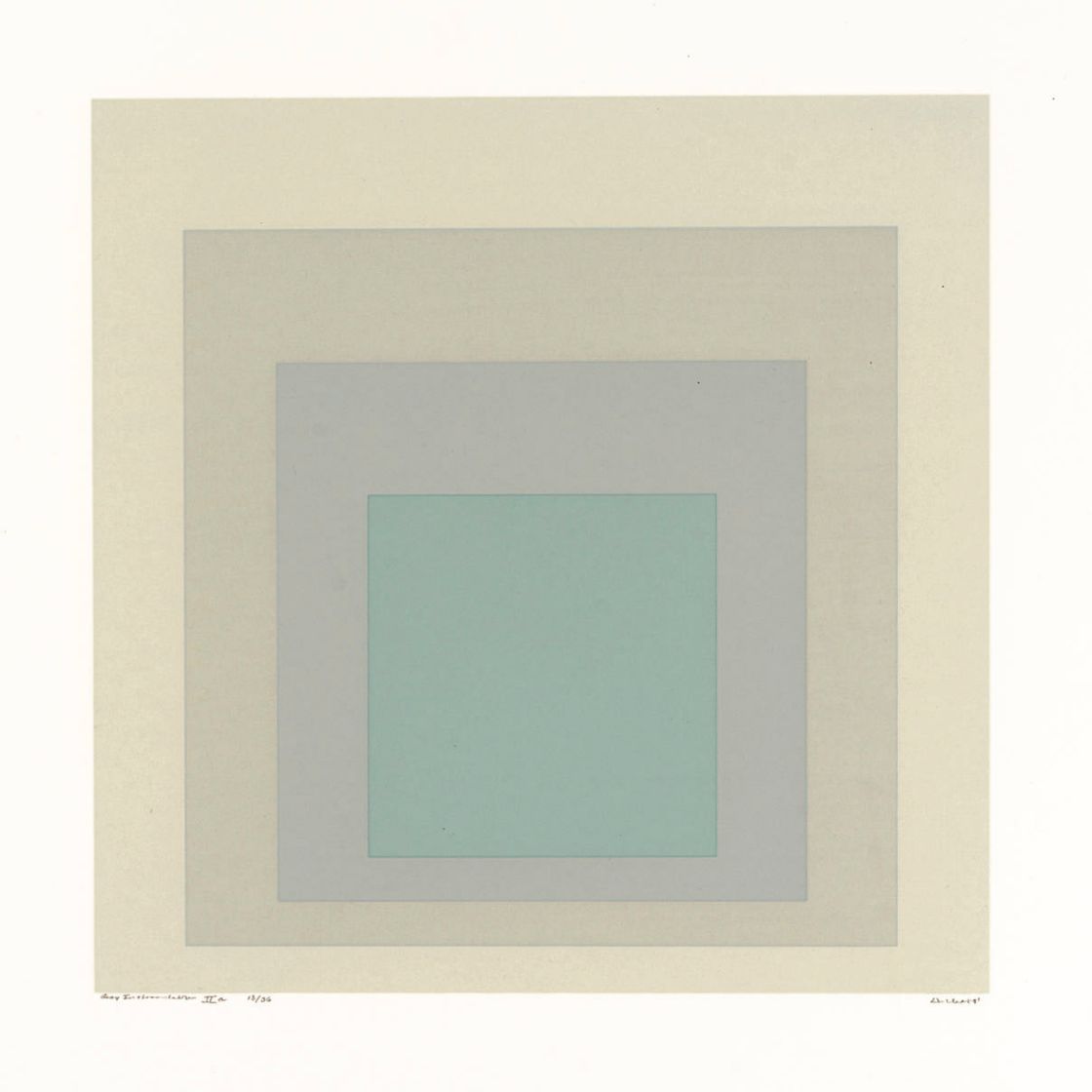 Josef Albers — Джозеф Альберс, Gray Instrumentation II , Tyler Graphics, Маунт-Киско, Нью-Йорк, 1975 (тираж 228 экземпляров)