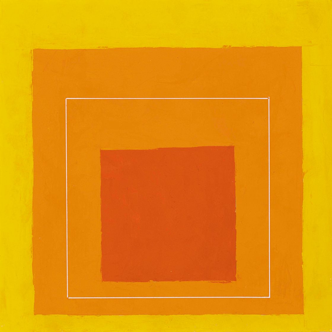 Josef Albers — Исследование для квадрата с белой линией