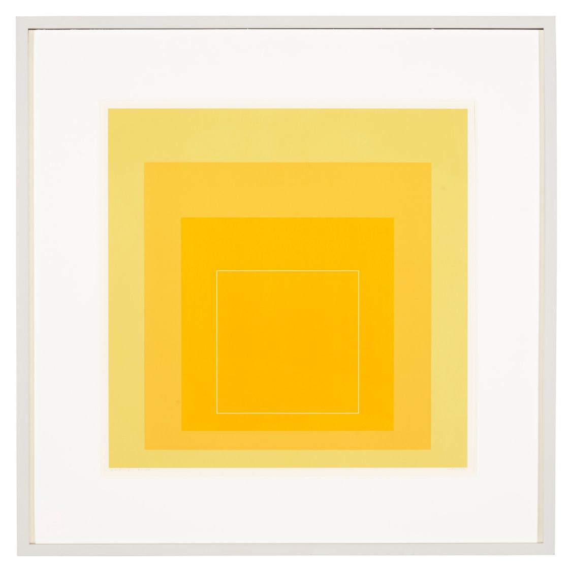 Josef Albers — Квадраты с белыми линиями, серия I: один отпечаток, изображение 2