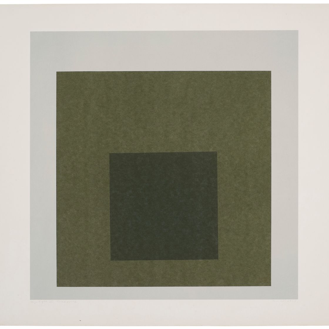Josef Albers — День + ночь VI, от дня к ночи: Дань уважения Площади