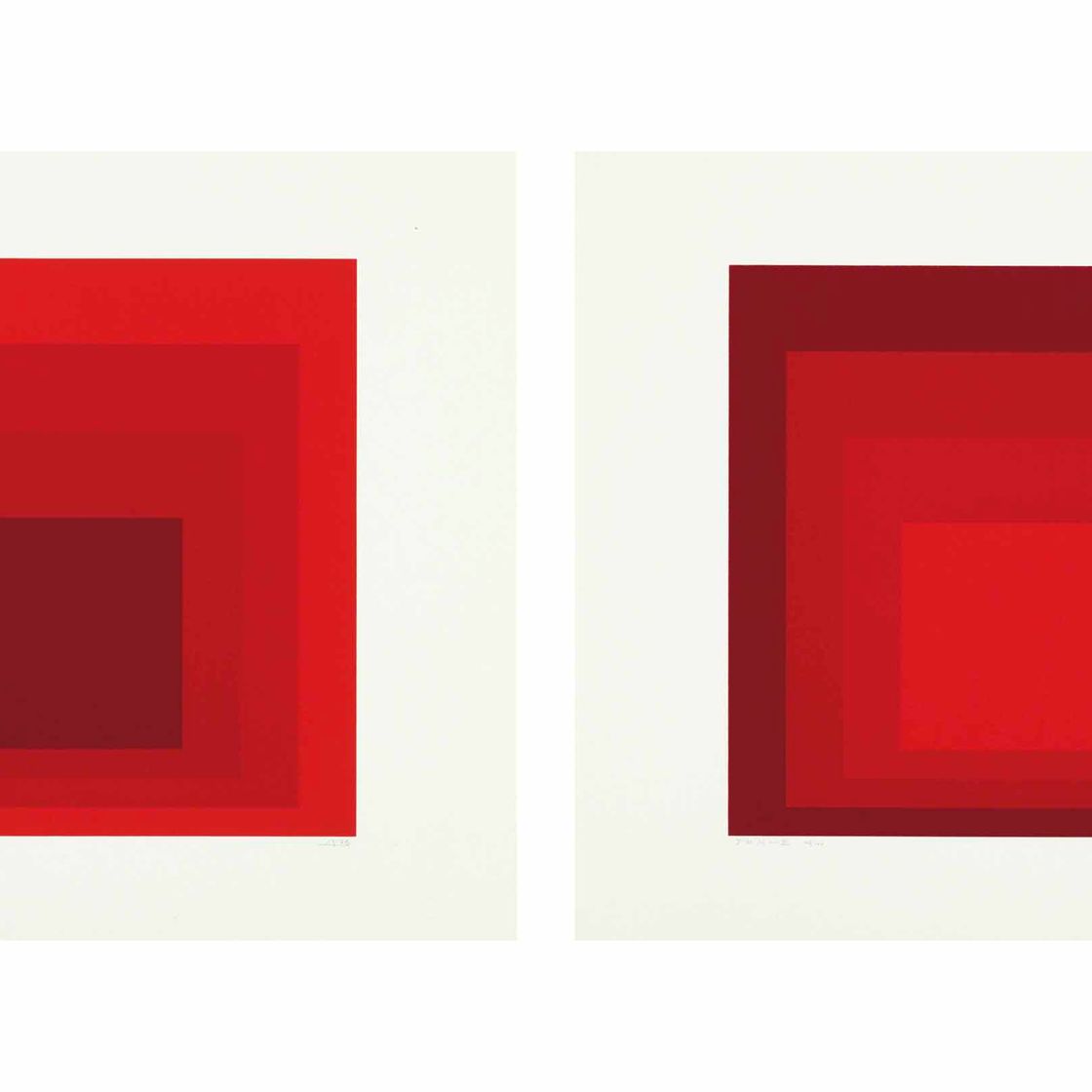 Josef Albers — Йозеф Альберс чествует музей и сад скульптур Хиршхорна, Айвз-Силлман, Инк., Нью-Хейвен, 1973