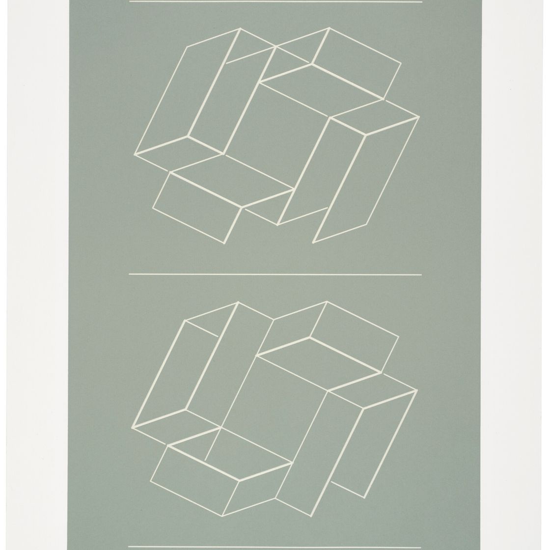 Josef Albers — Белое тиснение на сером фоне (WEG)