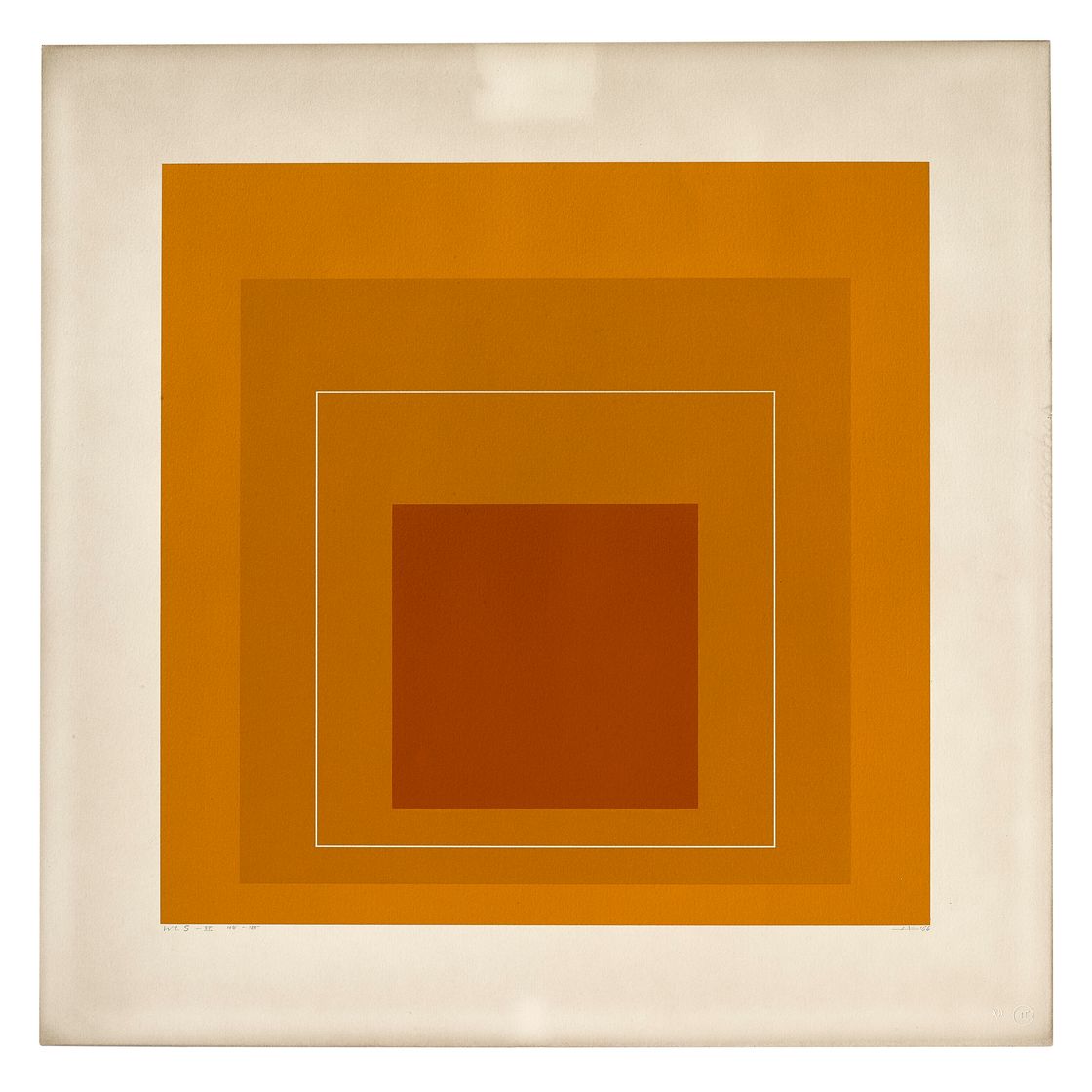 Josef Albers — Квадрат белой линии VI, da: Квадрат белой линии