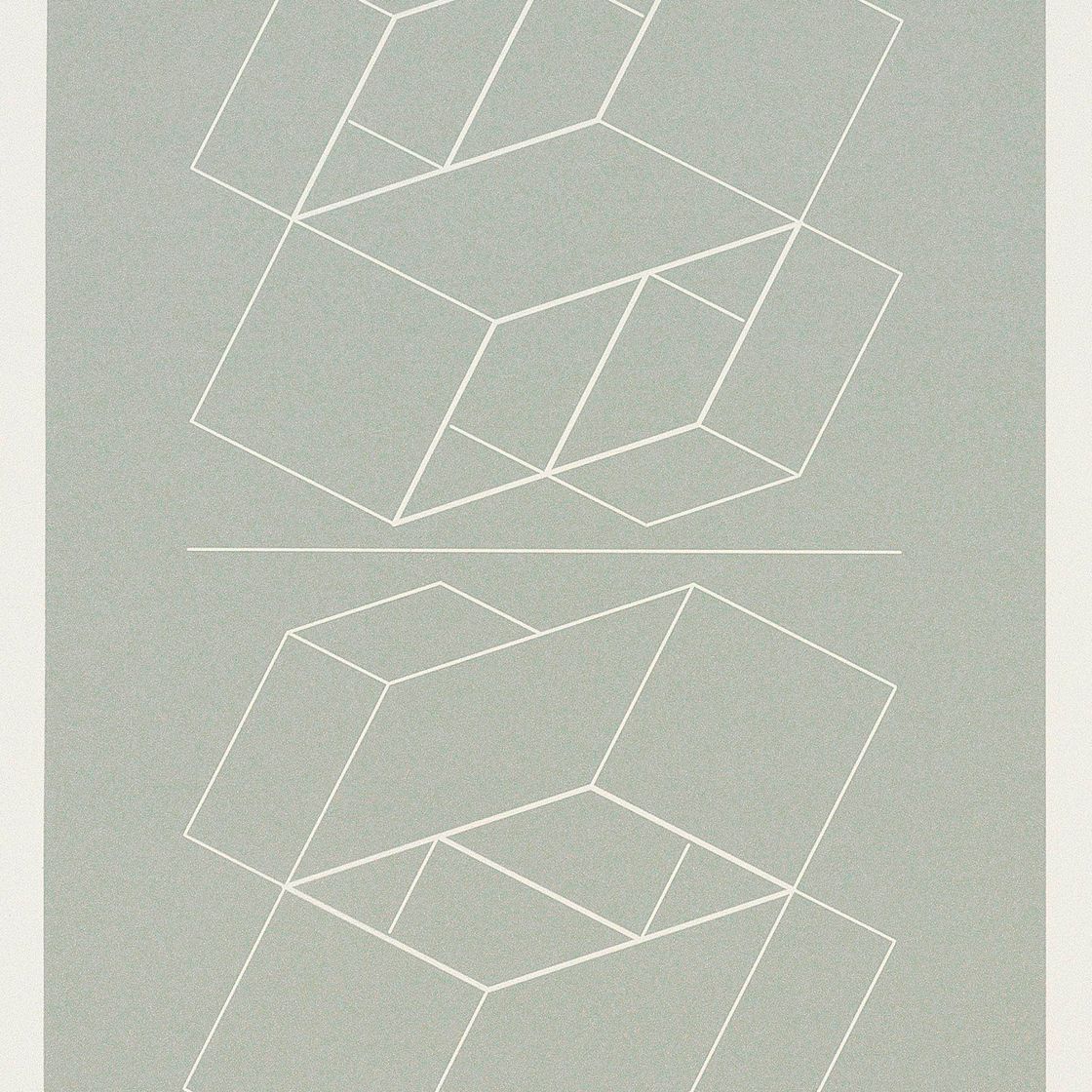 Josef Albers — Девять пластин из: Белое тиснение на сером (WEG) (D. 204.1 - 204.9)