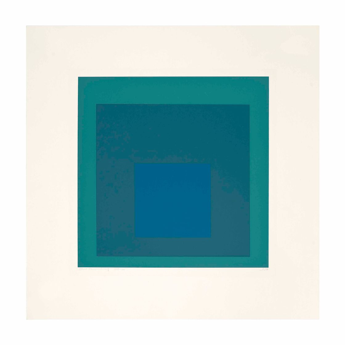 Josef Albers — Синий Напоминающий