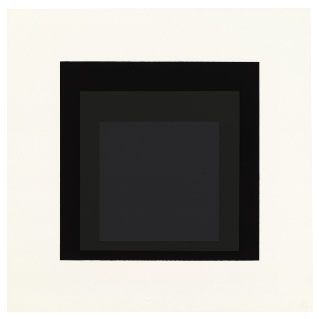 Josef Albers — Поздно, от мягкого края к твердому краю