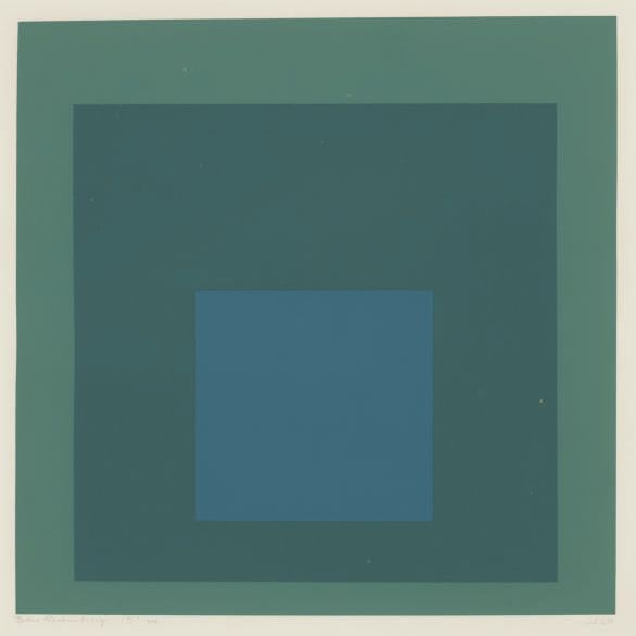 Josef Albers — Синий напоминающий (D. 168)