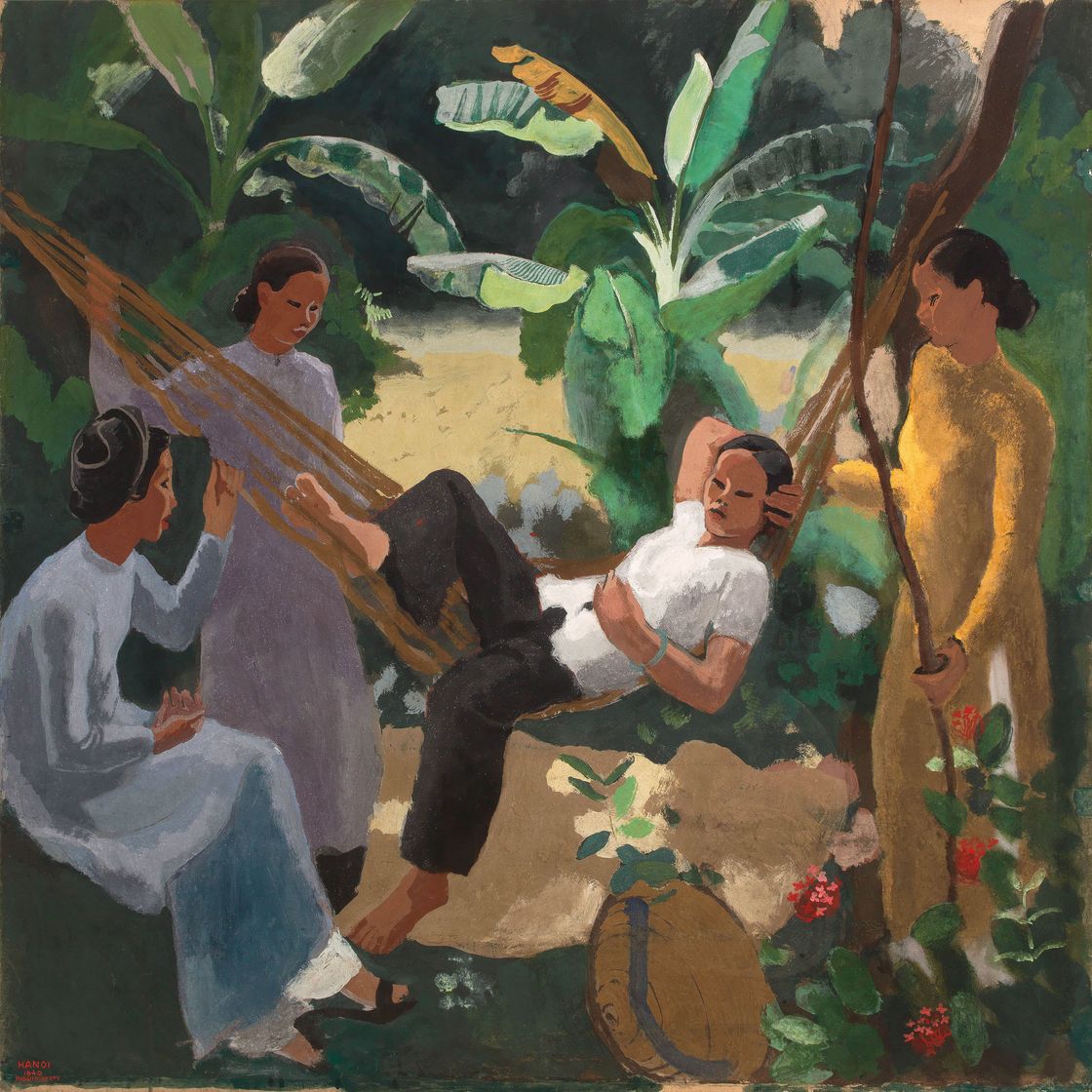 Joseph Inguimberty — Femme au hamac (Женщина в гамаке)