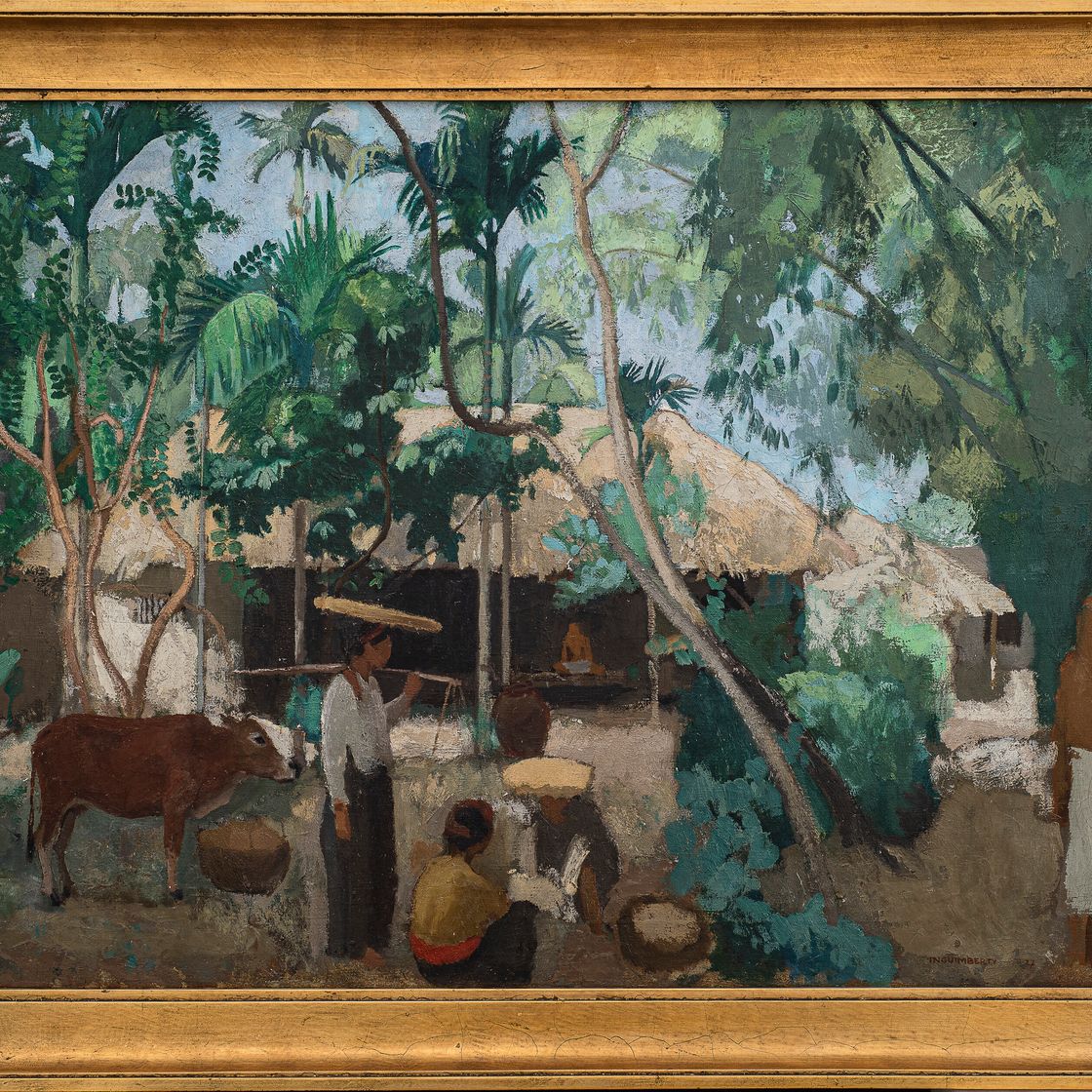 Joseph Inguimberty — L'échange au village (Обмен в деревне), изображение 2