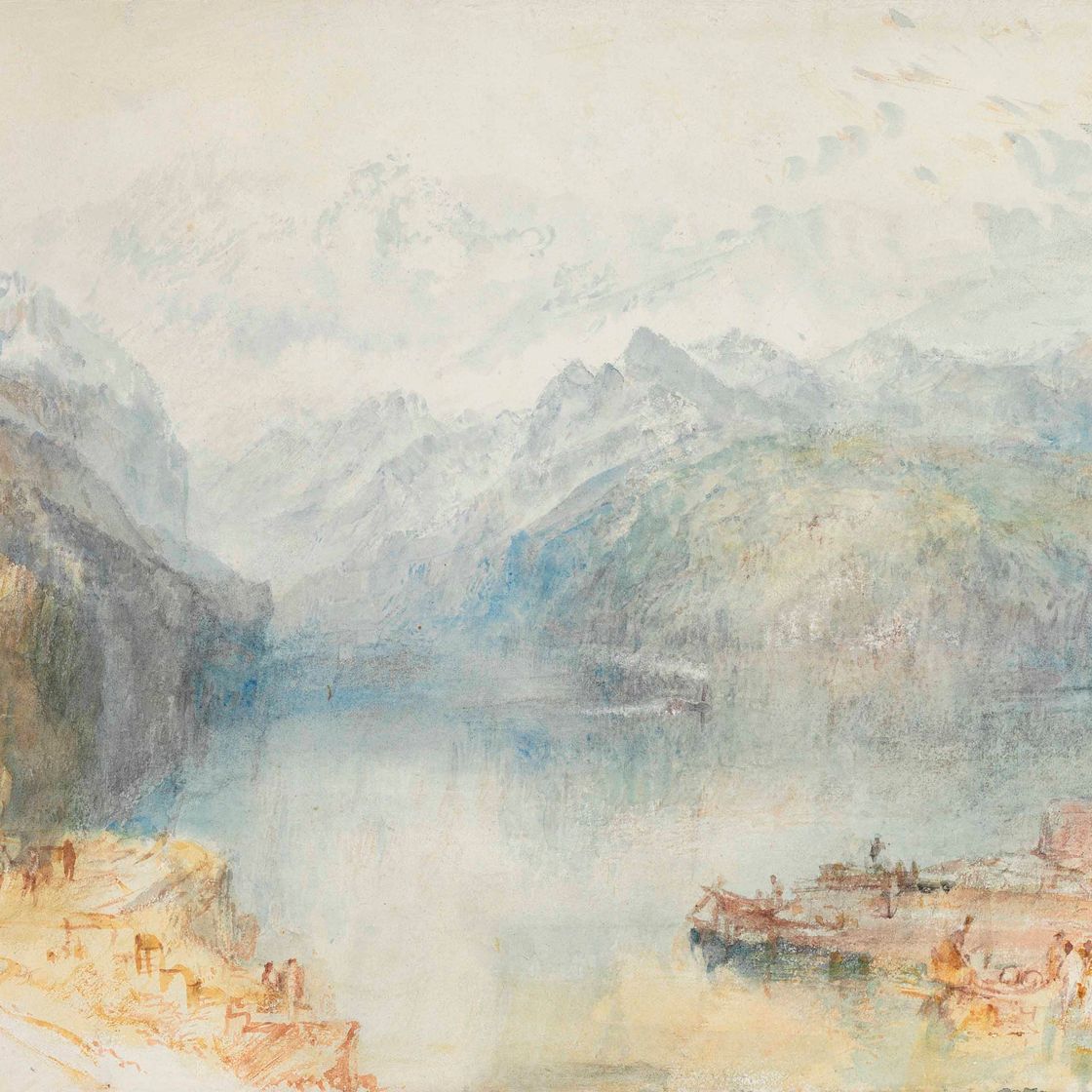 Joseph Mallord William Turner — Люцернское озеро из Бруннена, на пароходе