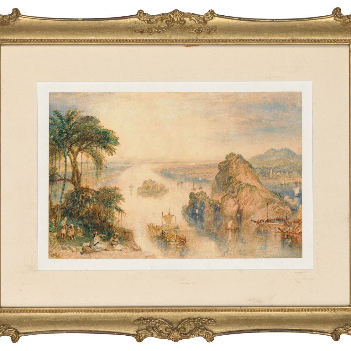 Joseph Mallord William Turner — Скалы в Колгонге (Кахалгаон) на Ганге, Бихар, Индия, изображение 2