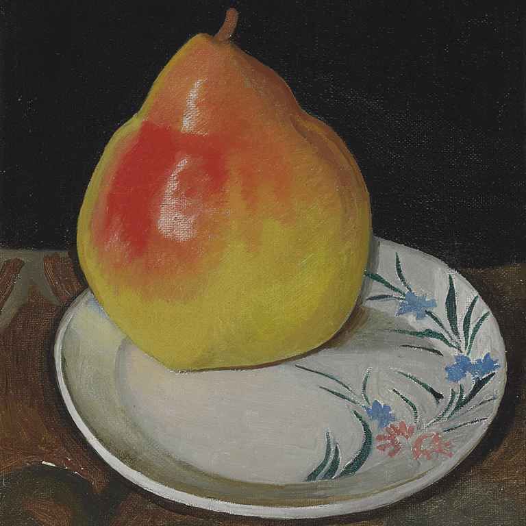 Joseph Stella — Груша на тарелке