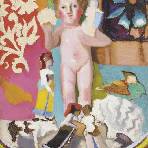 Joseph Stella — Натюрморт с Патто и фигурками
