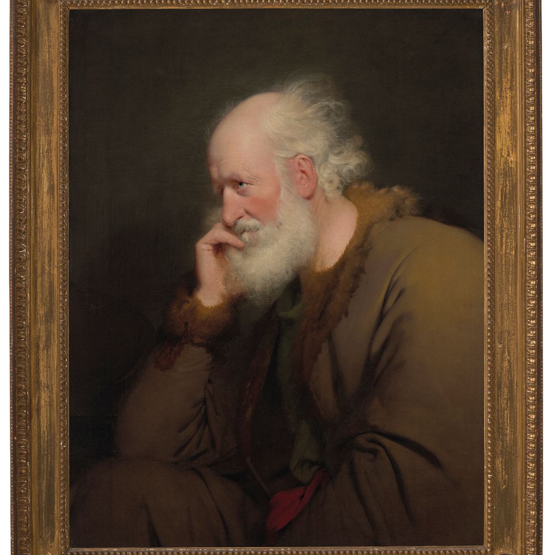 Joseph Wright Of Derby — Старик, невысокий, в пальто на меховой подкладке