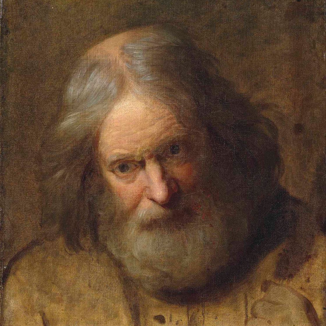 Joseph Wright Of Derby — Головной кабинет бородатого мужчины