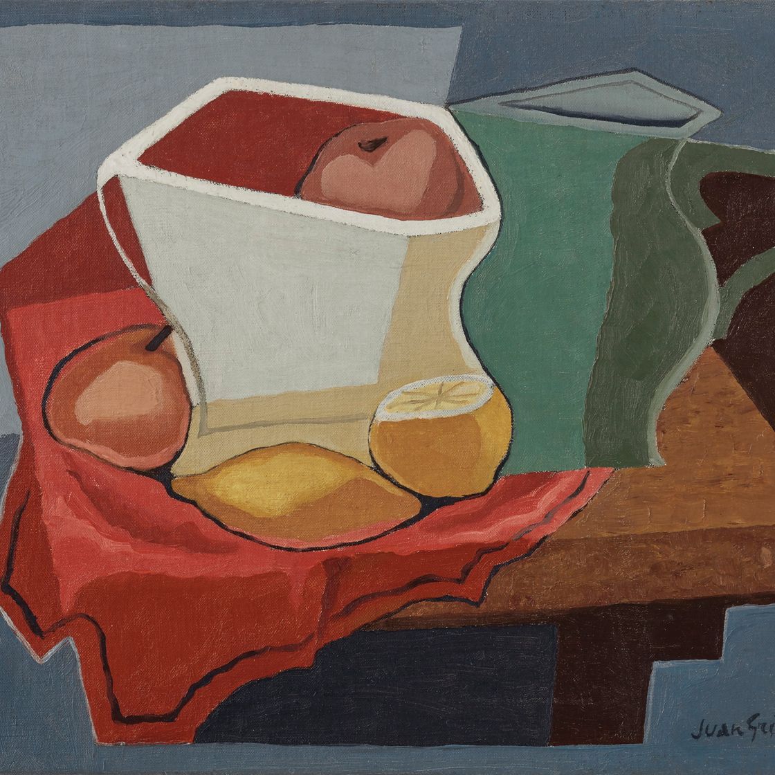 Juan Gris — Яблоки с цитрусами