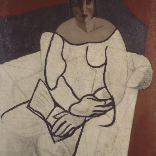 Juan Gris — Женщина а-ля лекция