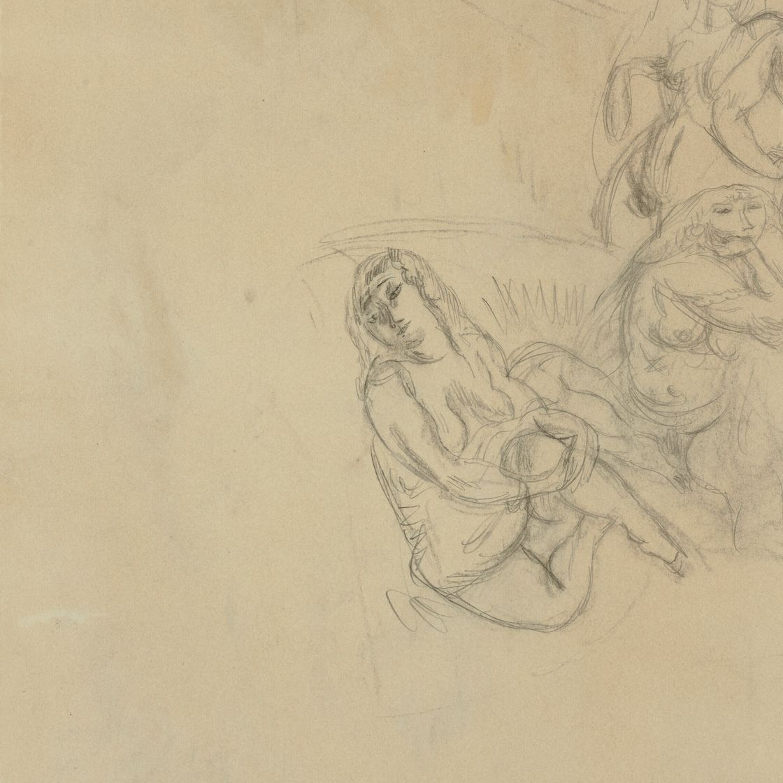 Jules Pascin — Начало (справа); Этюд (сзади), изображение 3