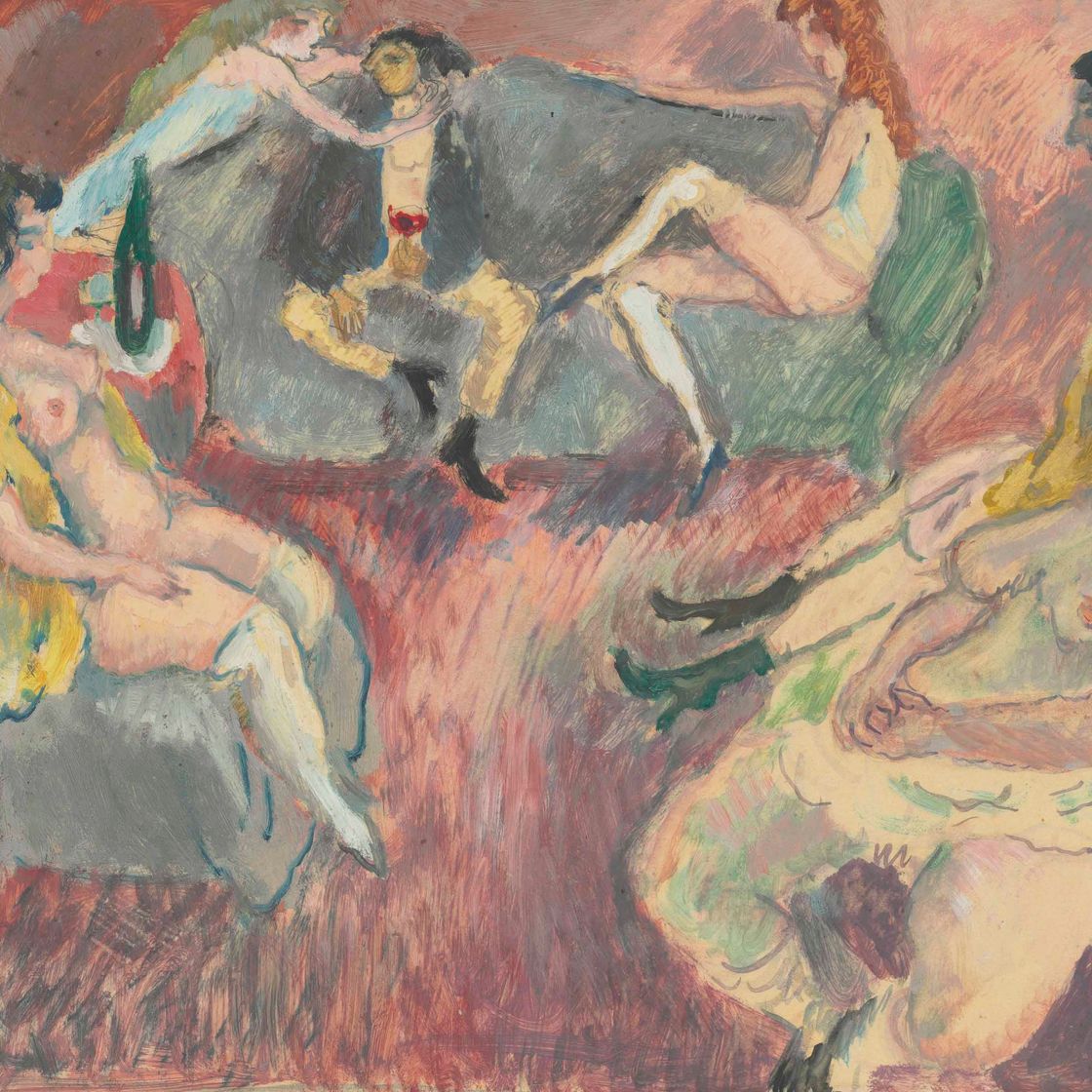 Jules Pascin — Вундеркинд ( спереди ); Эскиз ( сзади )