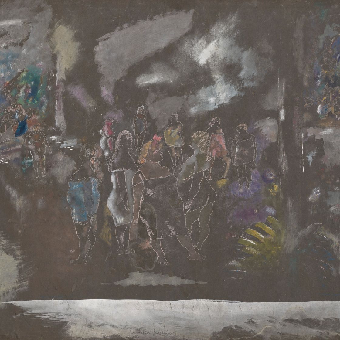Jules Pascin — Прекрасные жардиньерки, изображение 1