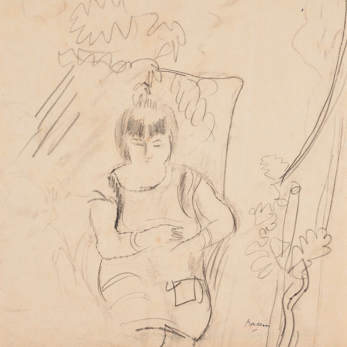 Jules Pascin — (i) Эрмина Давид в голубом халате (ii) Женщина по призванию (iii) Эмиль Гансо и его друзья, изображение 2