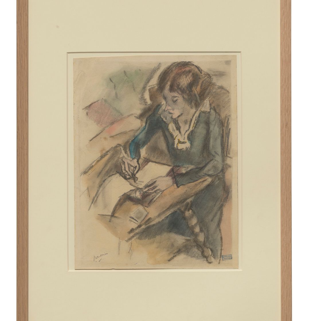 Jules Pascin — (i) Персонаж (ii) Автопортрет молодых женщин ( справа); Этюды с лицами (сзади) (iii) Эрмина Давид Экриван, изображение 10