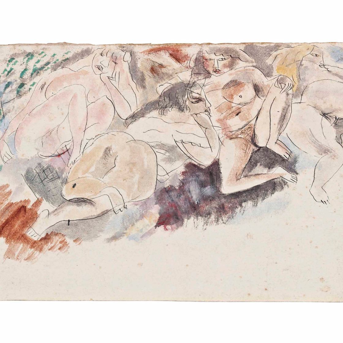 Jules Pascin — 4 Женщины