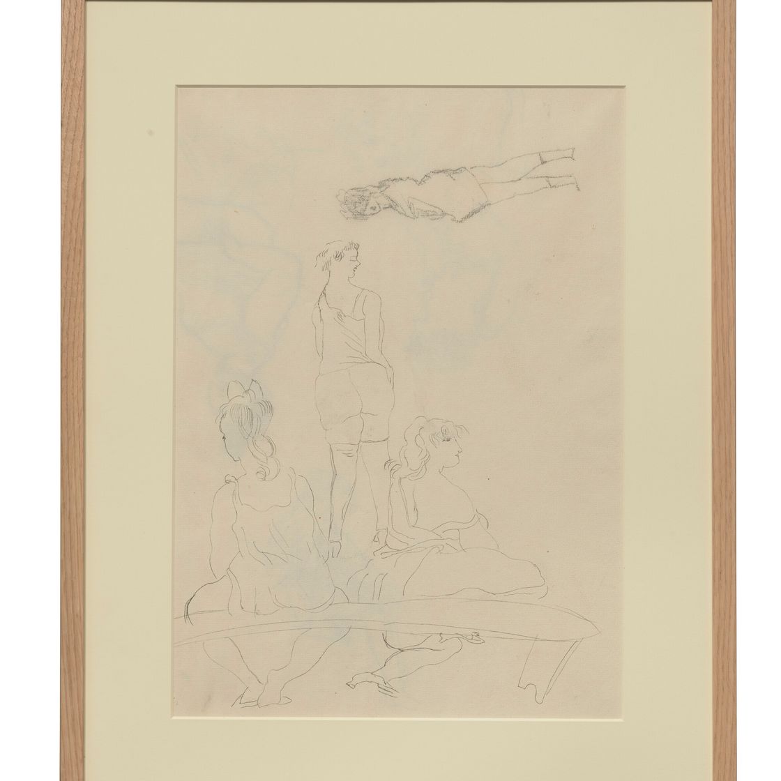 Jules Pascin — (i) Женский дебют (ii) Женское платье в голубом стиле ( спереди ); Разнообразные этюды ( сзади ) (iii) Банкетка (сзади ); Женские этюды ( сзади ), изображение 12