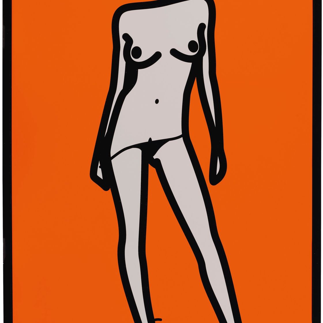 Julian Opie — Женщина Снимает Брюки 4