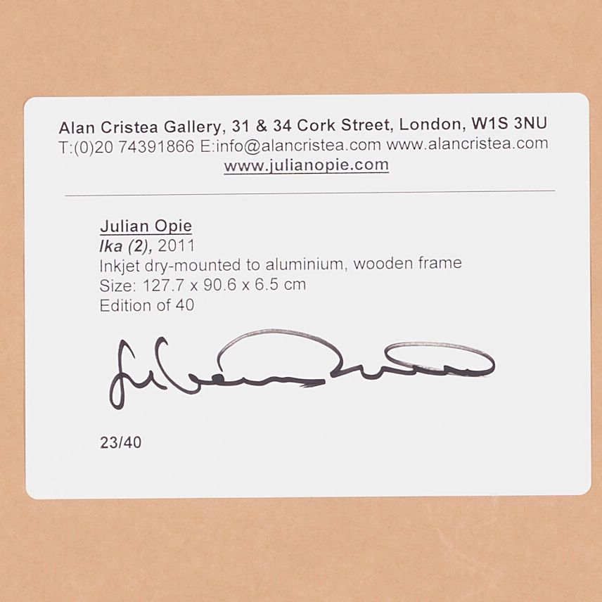 Julian Opie — Две гравюры художника, изображение 5
