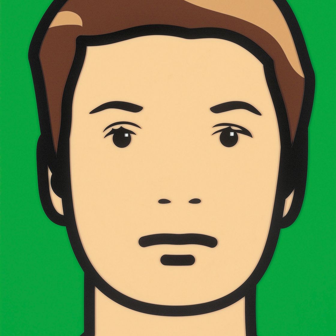 Julian Opie — Лин с ожерельем