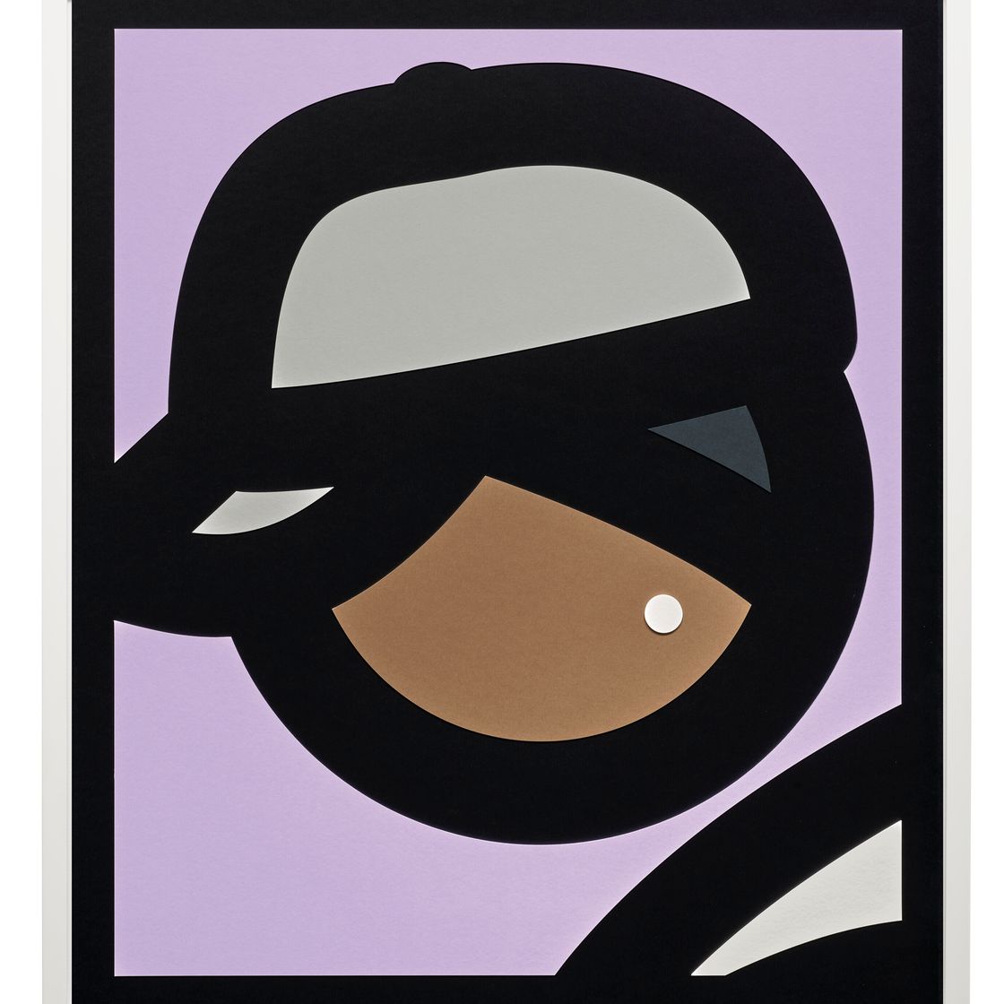 Julian Opie — Бумажная головка 3, из: Бумажные головки