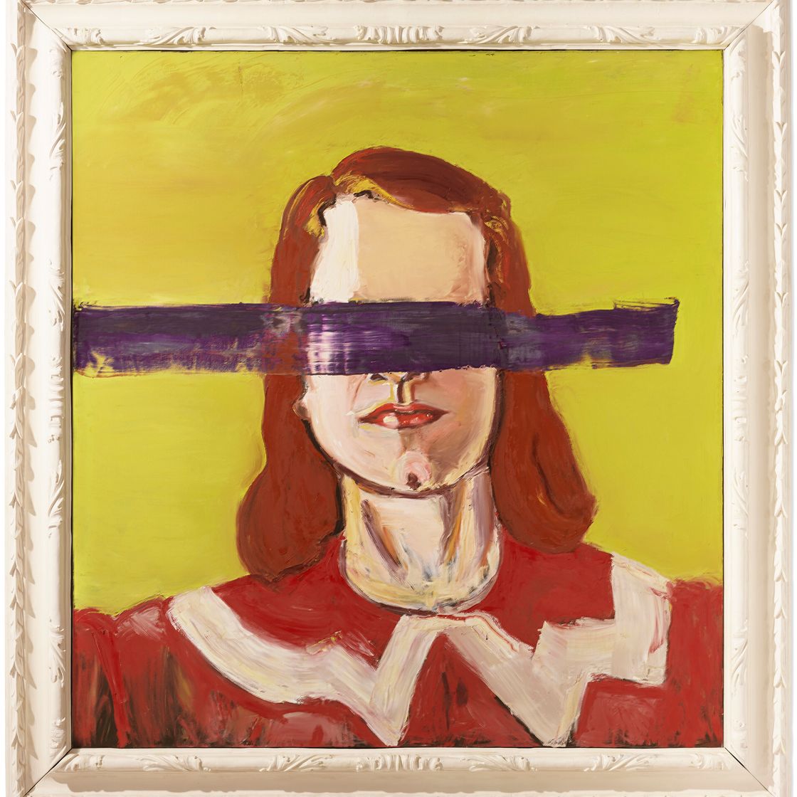 Julian Schnabel — Без названия (Девушка без глаз), изображение 1