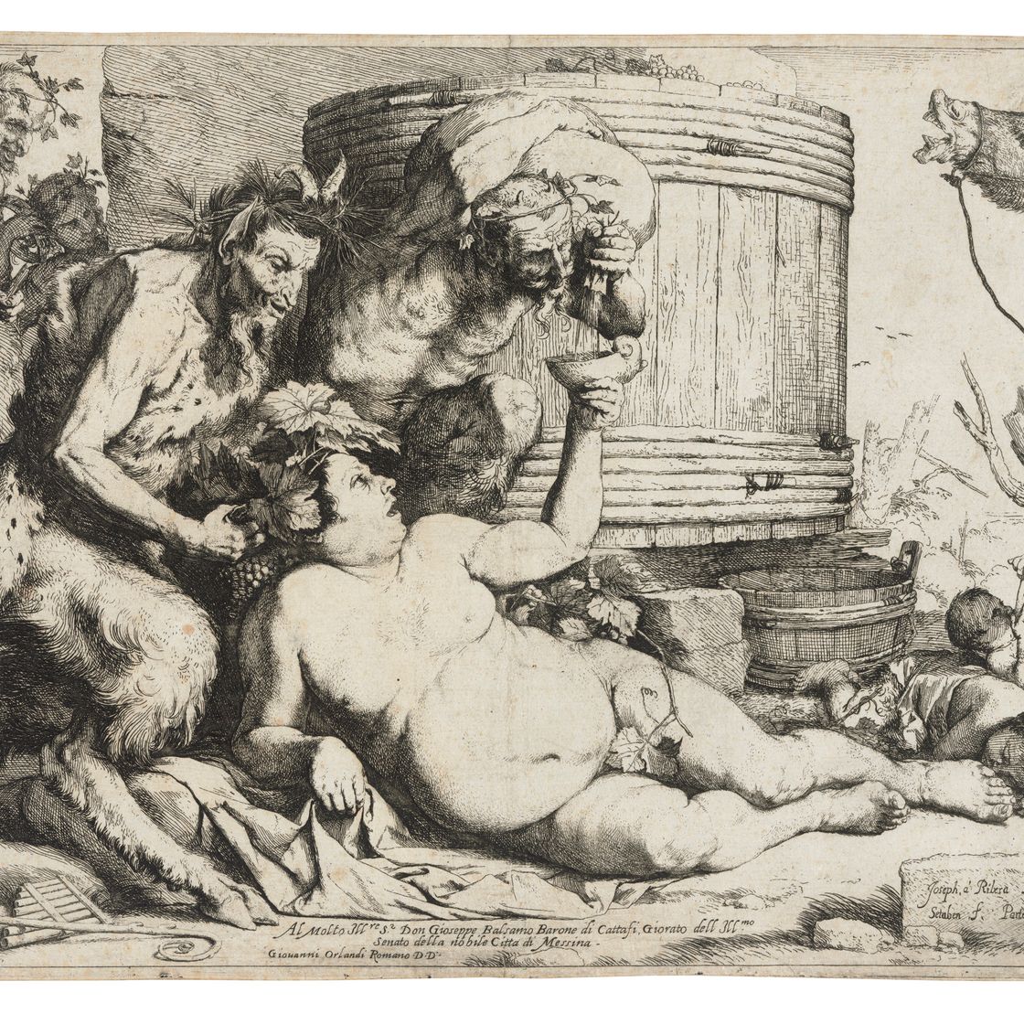 Jusepe de Ribera — Пьяный Силен