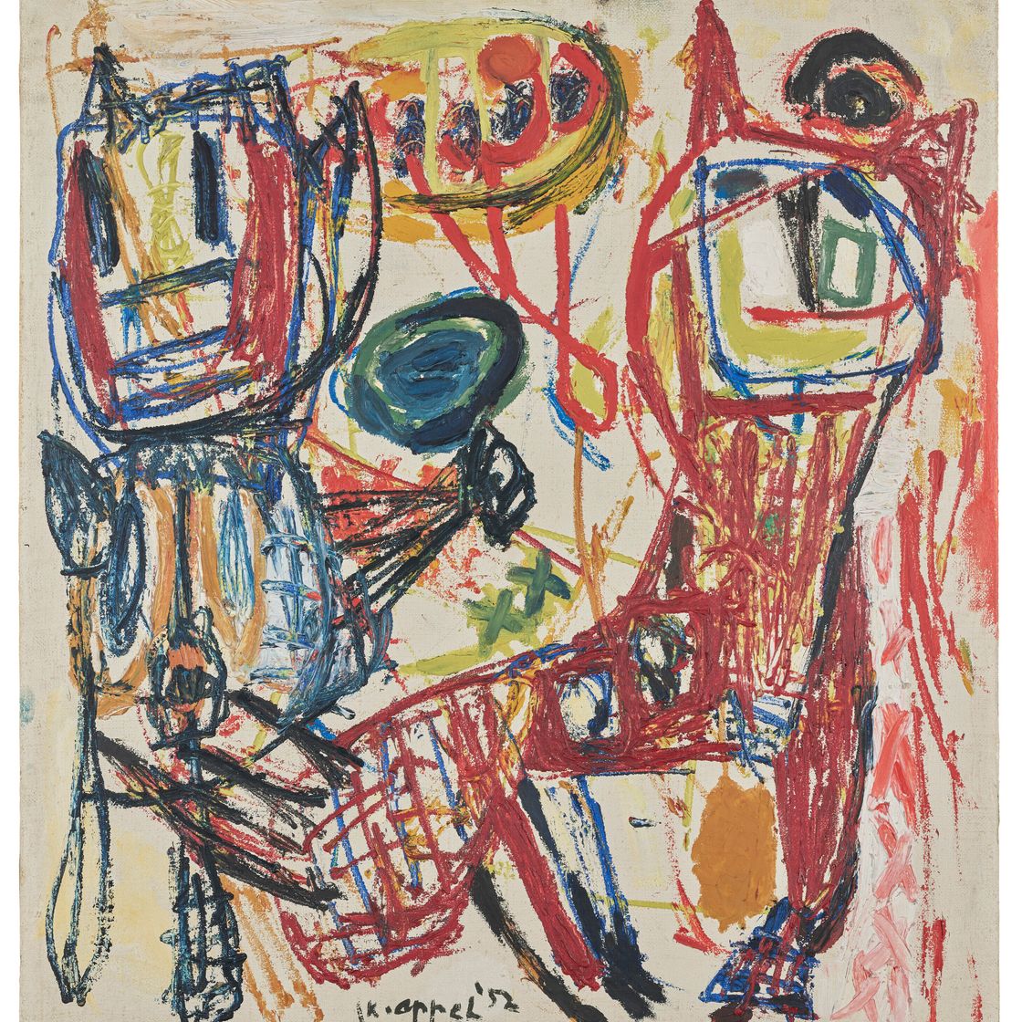 Karel Appel — Личный состав авек чиен, изображение 1
