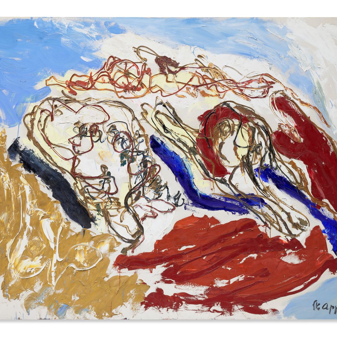 Karel Appel — Пляжная жизнь, изображение 1