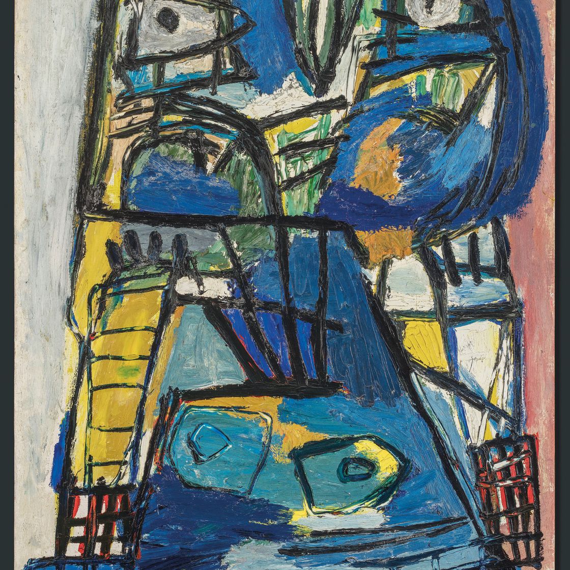 Karel Appel — Tête Bleue (Синяя голова)