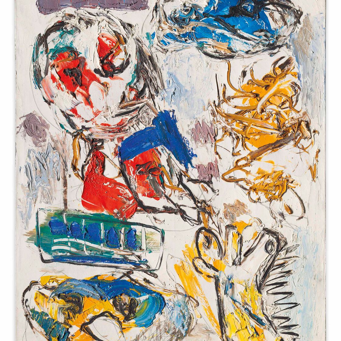 Karel Appel — Летающий человек (Мир во мраке) (Летающий человек (Мир в крошках))