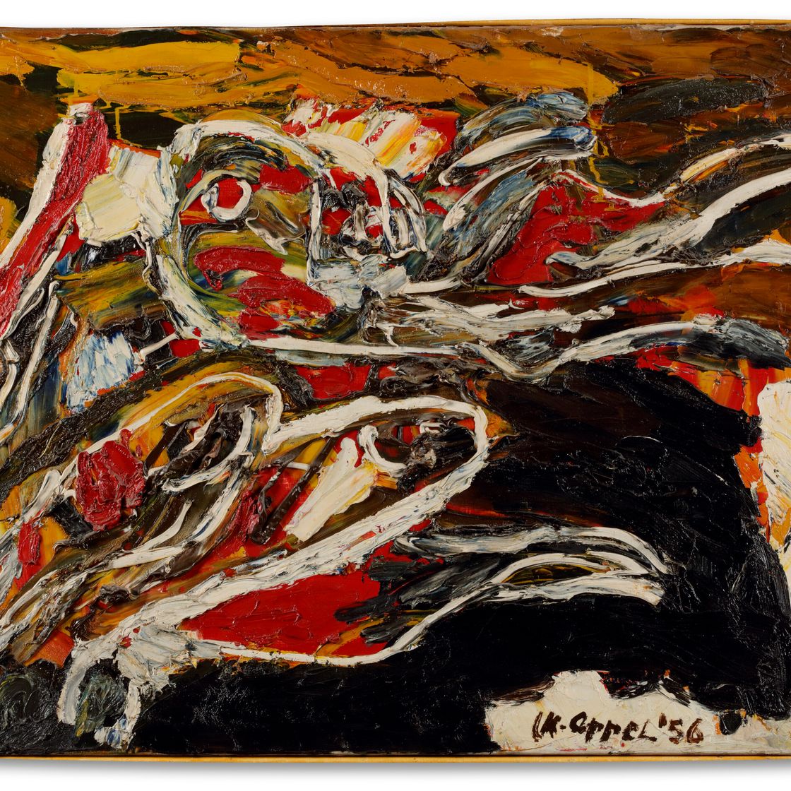 Karel Appel — Vliegende vogels (Летающие птицы)